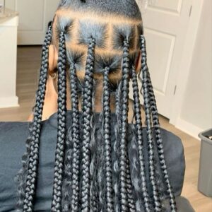 How are knotless braids different from regular braids?